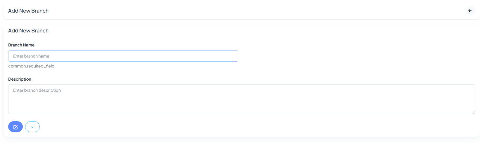 Create branch