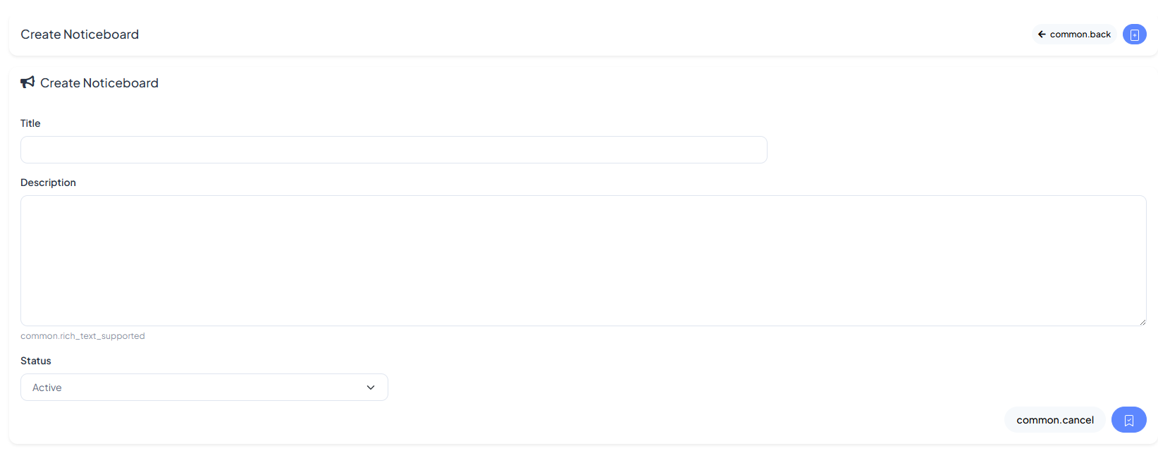 Create noticeboard